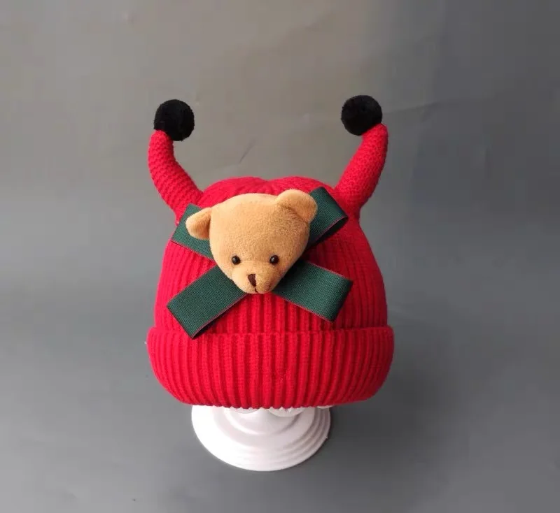 Белый Toddle KId Girl&Boy Babyhat Warm Winter Knit Newborn Photography Props Clothes Beanies Fashion Casual B - Цвет: Белый