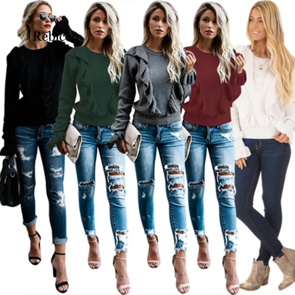 Fall Winter Fashion Pull Pullover Sweater Womens Puff Sleeve Oversized Womens Jacket Jumper Slim Cashmere Female Clothes