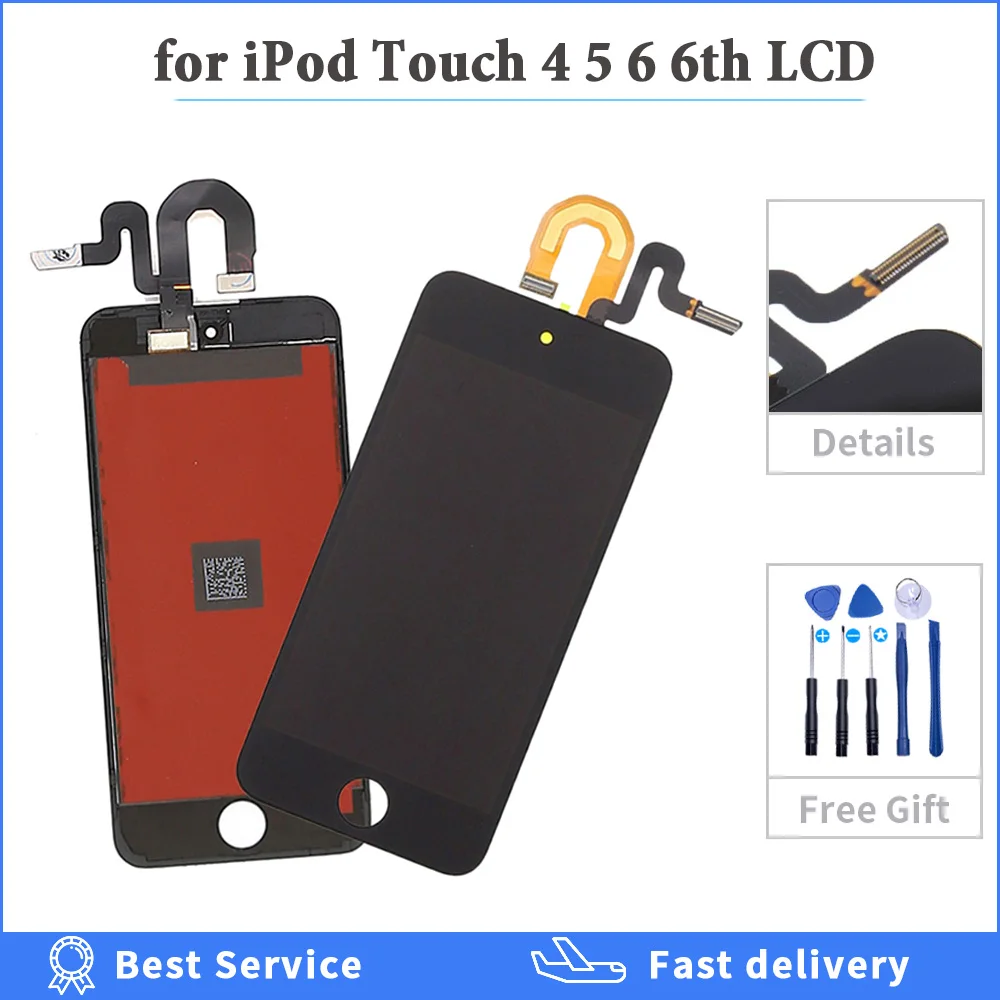 ЖК-дисплей для iPod touch 4 5 6 6th сенсорный экран дигитайзер в сборе для iPod Touch 5 5th Gen Generation A1421 A1509 с инструментами