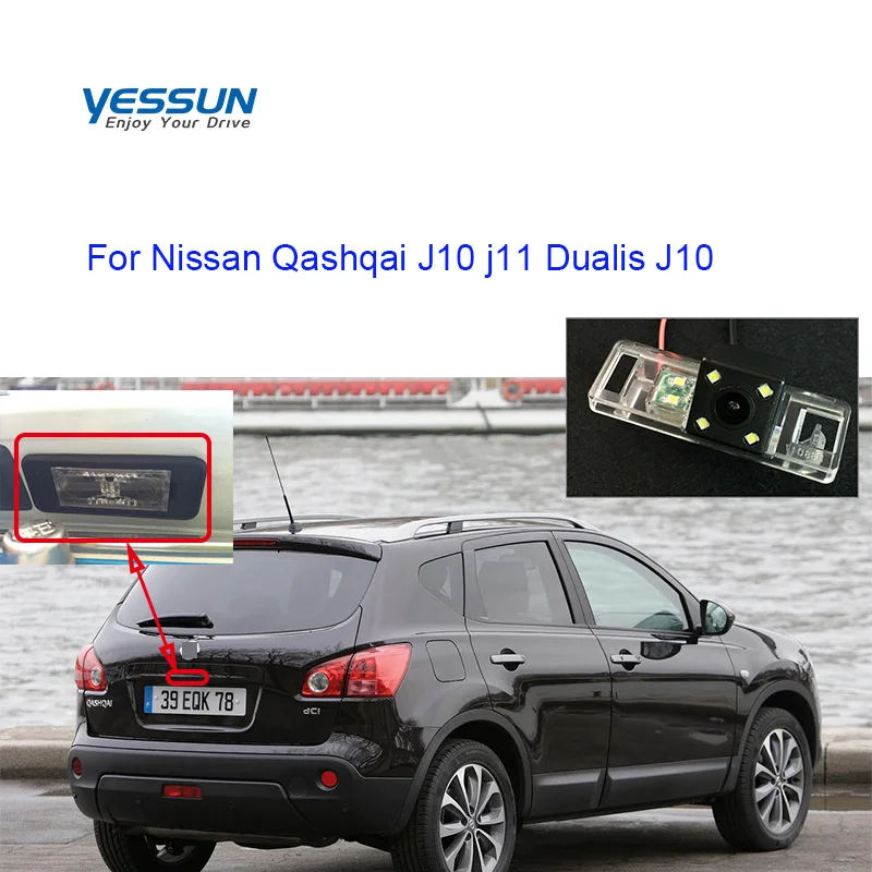 Камера заднего вида для Nissan Qashqai J10 j11 Dualis 2007 2008 2009 2010 ~ 2016 Крепление Камеры