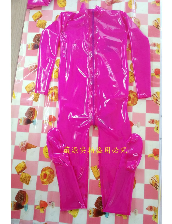 Handmade-Transparent-Brown-Men-Latex-Catsuit-Rubber-Bodysuits-Socks-with-Back-Crotch-Zipper-18