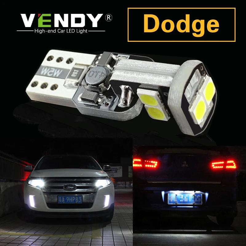 

1pcs LED Clearance Light License Plate Bulb Lamp Canbus W5W T10 For Dodge Challenger Charger Dart Durango Grand Journey Viper