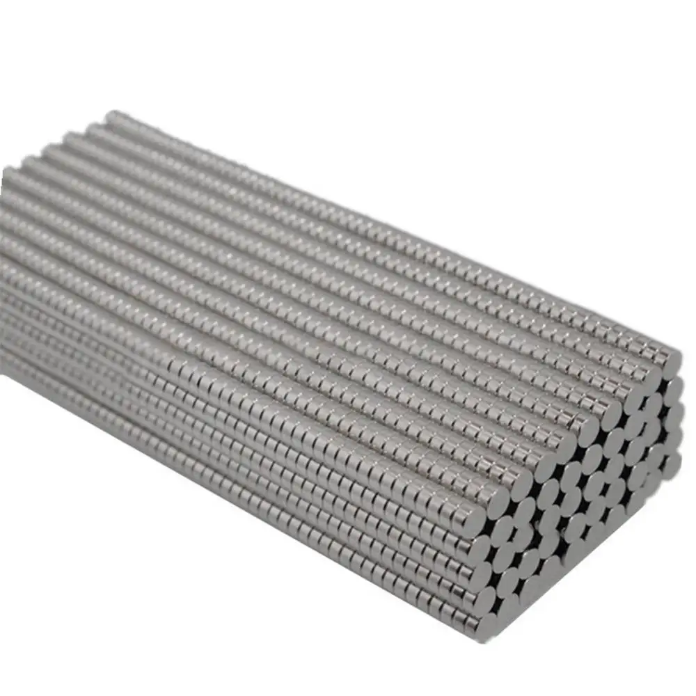 50Pcs 4x2mm Round Shape Rare Earth Neodymium Super Strong Magnetic NdFeB Magnet Fridge Crafts For Acoustic Field Electronics