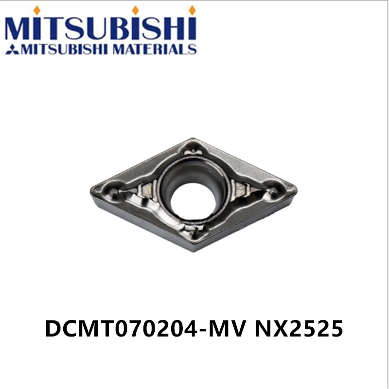 Mitsubishi DCMT070204 NX2525 твердосплавные вставки DCMT070204-MV ЧПУ для внутреннего токарного инструмента SDQCR07 DCMT0702 токарный станок резак