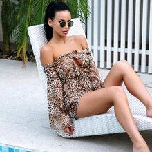 Tosheiny 2020 Women Leopard Print Backless Jumpsuit Casual Summer Sexy Playsuit Overalls Off Shoulder Rompers Beachwear TH18313 Tosheiny 2020 Women Leopard Print Backless Jumpsuit Casual Summer Sexy Playsuit Overalls Off Shoulder Rompers Beachwear TH18313