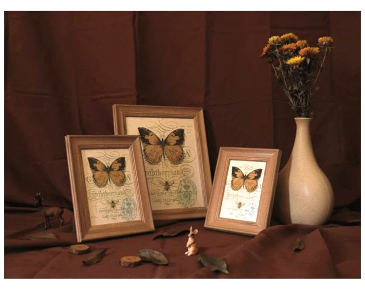 light brown frame 5 размеров прямоугольная рамка для фотографий, декор для стола из смолы с прозрачным органическим стеклом, свадебный подарок для семьи с памятью iCraft - Цвет: light brown frame