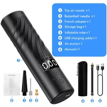LOHON BOT – pompe à air électrique portable, kit d'outils de gonflage, accessoires de voiture, produits de compresseur pour pneus de voiture, xiaomi bmw
