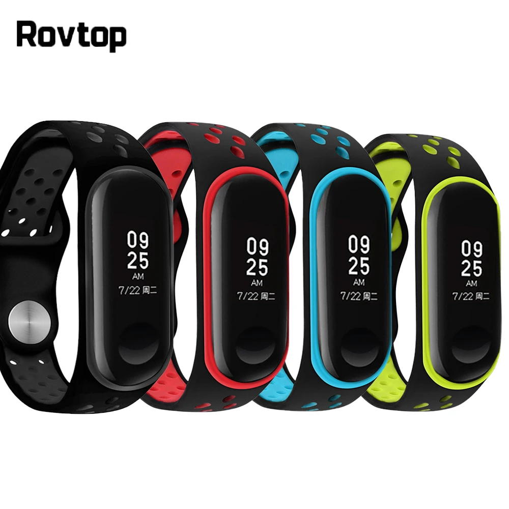 Сменный Браслет для mi band 4 Силиконовый ремешок Band 3 на запястье Xiaomi спортивный M4