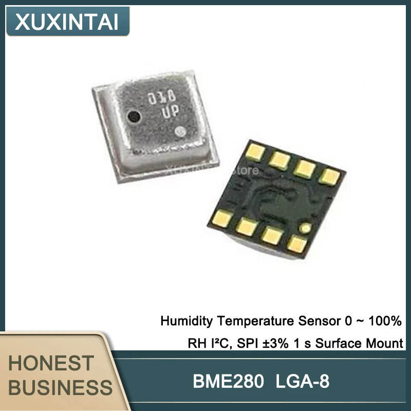 10Pcs/Lot BME280 BME Humidity Temperature Sensor 0 ~ 100% RH I²C SPI ±3% 1 s Surface Mount | Электронные компоненты и