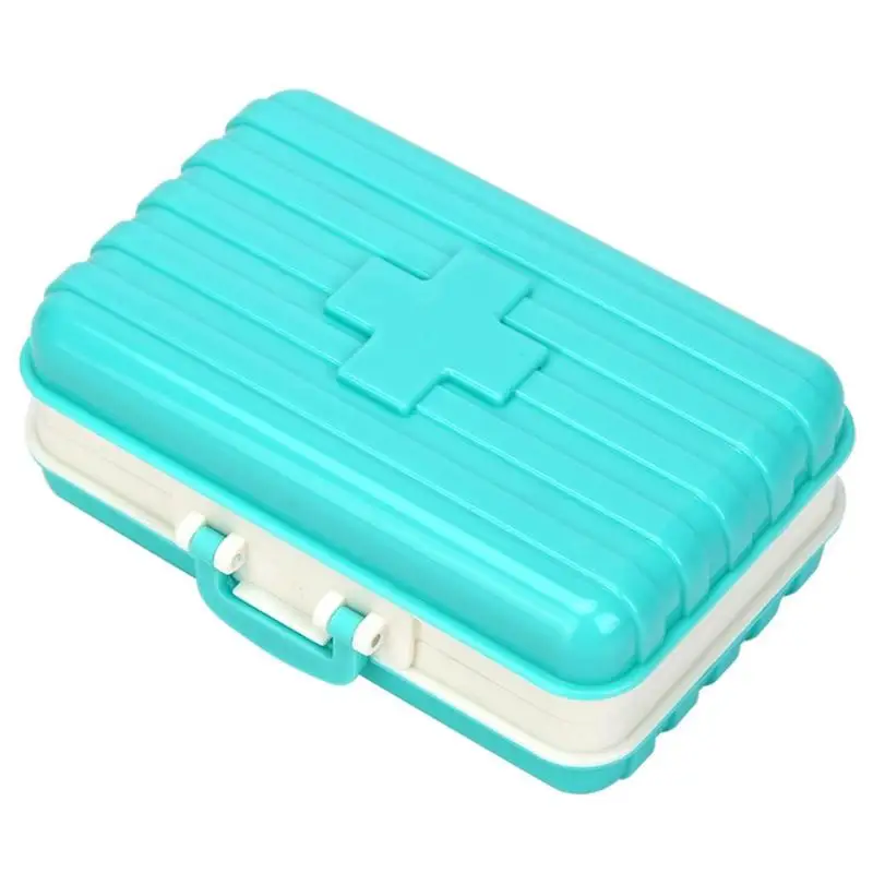 Портативный контейнер для таблеток с 6 сетками, коробка для капсул, органайзер, медицинский контейнер, коробка для таблеток для путешествий, пеших прогулок, конфетный таблеточный Органайзер