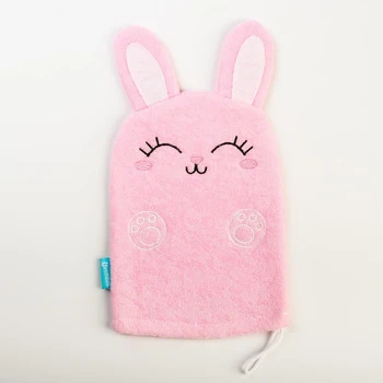 

Children's washcloth for swimming "Bunny", mitten, from terry