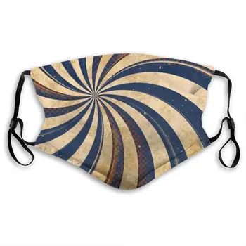 

Abstract Swirls Washable Reusable Mask, Anti Dust Half Face Mouth Mask For Kids Teens Men Women With Adjustable Ear Loops