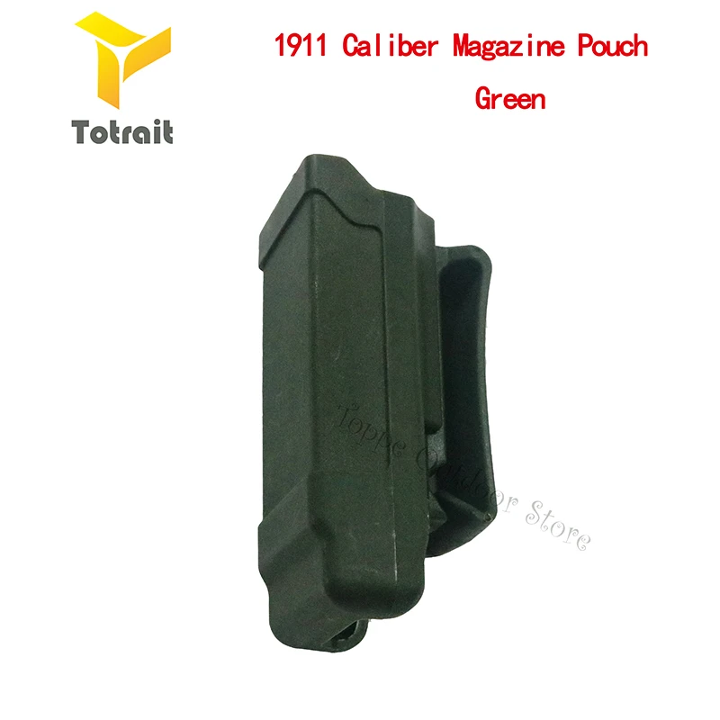 TOtrait CQC подсумок тактический пистолет маг держатель для Glock 9 мм или 1911 калибра Стек журнал кобура принадлежности для охоты - Цвет: 1911-Green