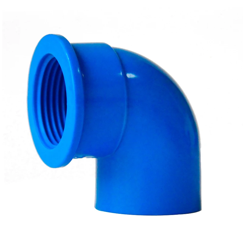20 мм 25 32 ID x 1/2 &quot3/4&quot 1 &quotBSP гнездо 90 градусов налокотник голубая труба из ПВХ