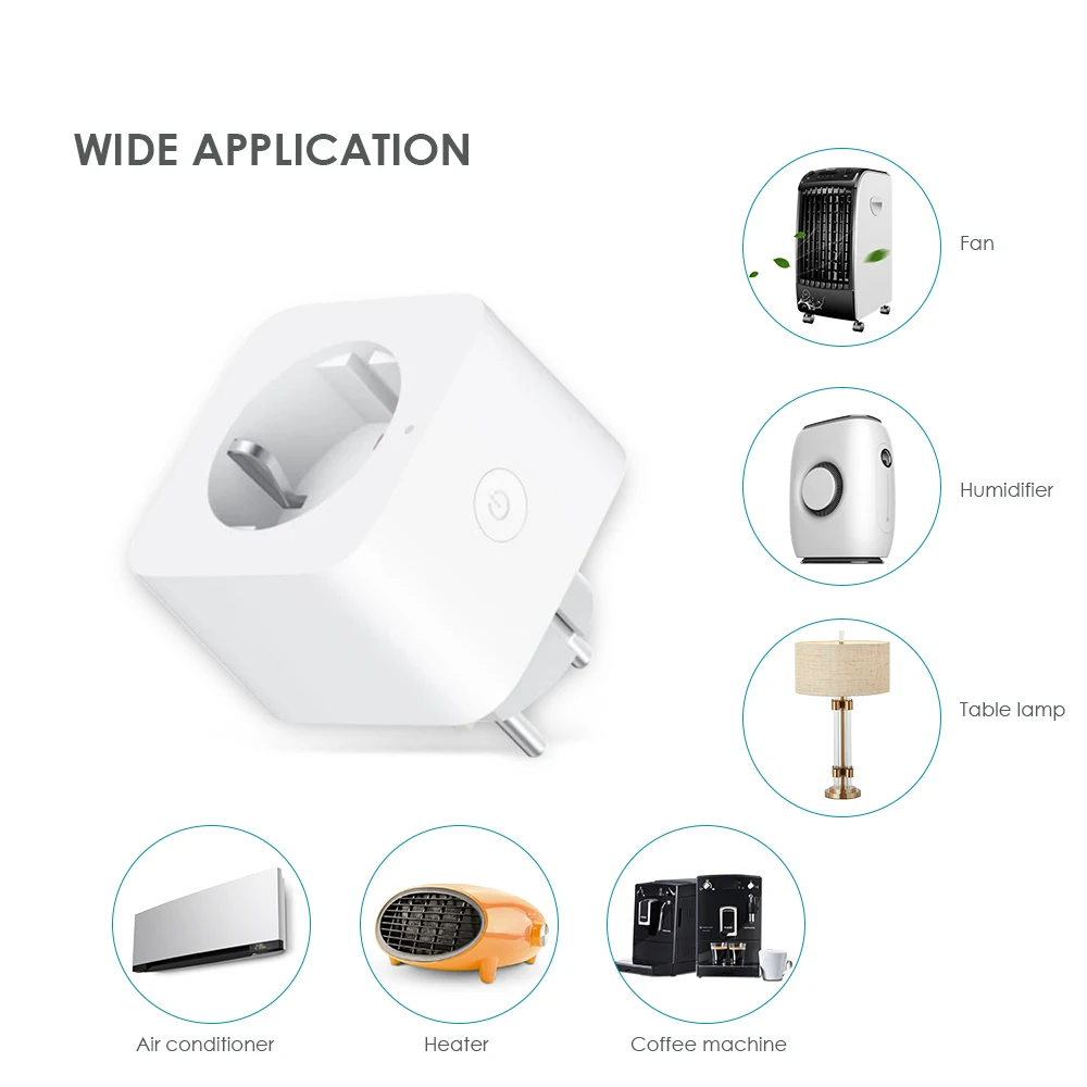 Умная розетка Xiaomi Mijia EU WiFi Zigbee с дистанционным управлением энергосберегающий