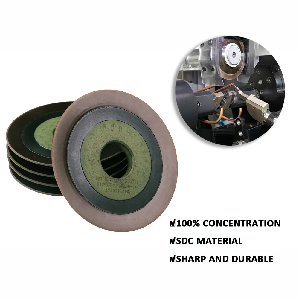 Diamond Grinding Wheel for Carbide Tungten Saw Blade Rake Face Angle Resharpen Disc Steel Milling Cutter Tool Sharpener Grinder