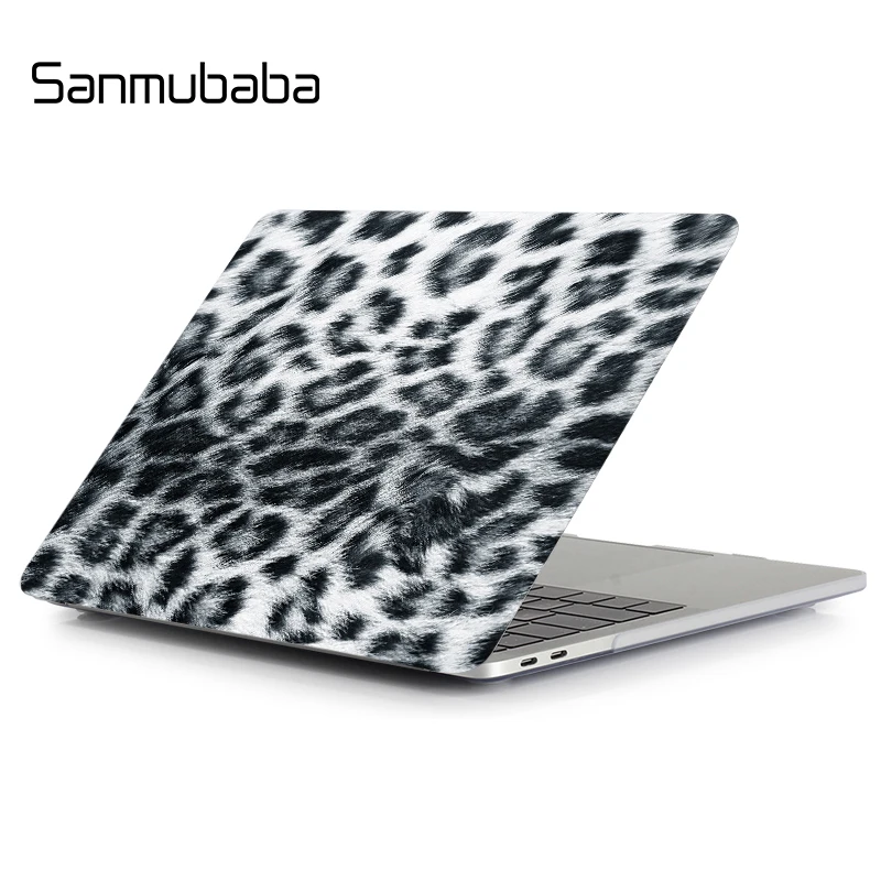 Чехол Sanmubaba для Macbook Air Pro retina 11, 12, 13, 15 дюймов, чехол с принтом кожи животных для Pro 13,3 15,4, сенсорная панель для ноутбука