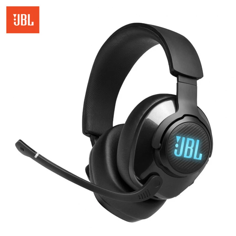 JBL Quantum 400 Wired Headsets Gamer With Mic LED Light 3 5mm Portable Audio Headsets Stereo Bass Earphones For PC Xbox PS4 PSP