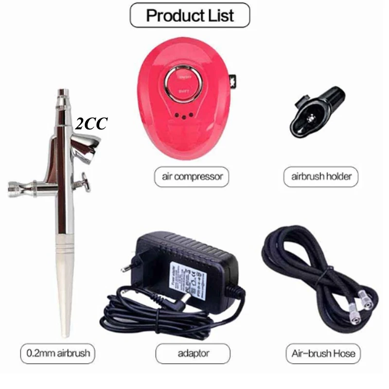 Upgraded Airbrush Kit With Air Pump Compressorportable Cordless Auto  Airbrush Gun Kit For Nail Arttattoo  Fruugo IN