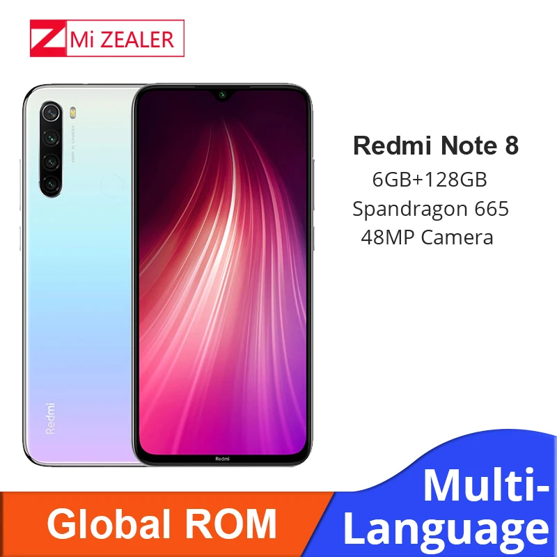 Xiaomi Redmi Note 8 с глобальной прошивкой 6 ГБ ОЗУ 128 Гб ПЗУ восьмиядерный смартфон Snapdragon