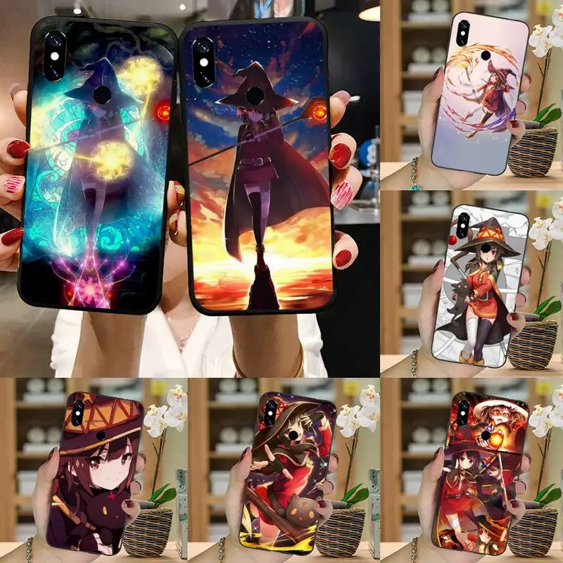 

Konosuba megumin Phone Case For Xiaomi Redmi 4x 5 plus 6A 7 7A 8 mi8 8lite 9 note 4 5 7 8 pro