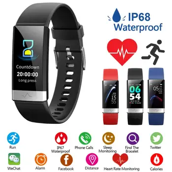 

V19 ECG Blood Oxygen Monitoring Multifunctional Waterproof Exercise Step Health Intelligent Bracelet For IOS / Android