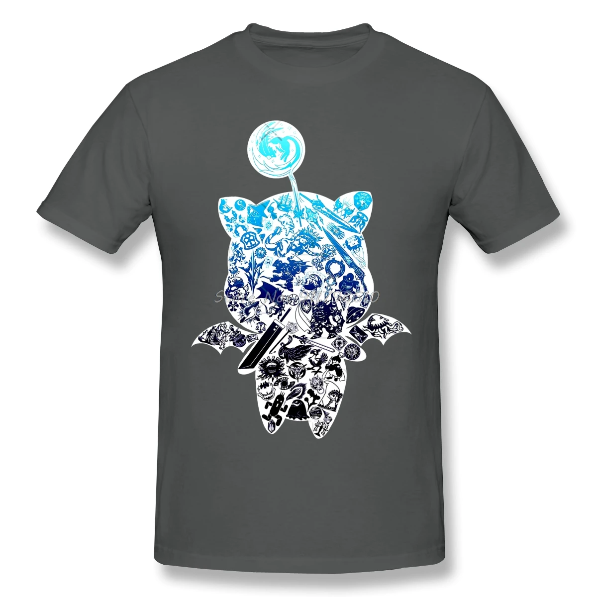 Moogle Verse White Anime Graphic Tee - Streetwear Summer T-Shirt