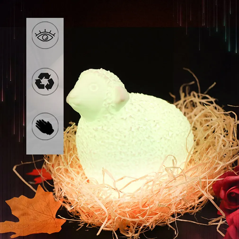 Beautiful Decoration Exquisite Printing Moon Light Led Three D Moon Light Sheep Lamp Strange Moon Light