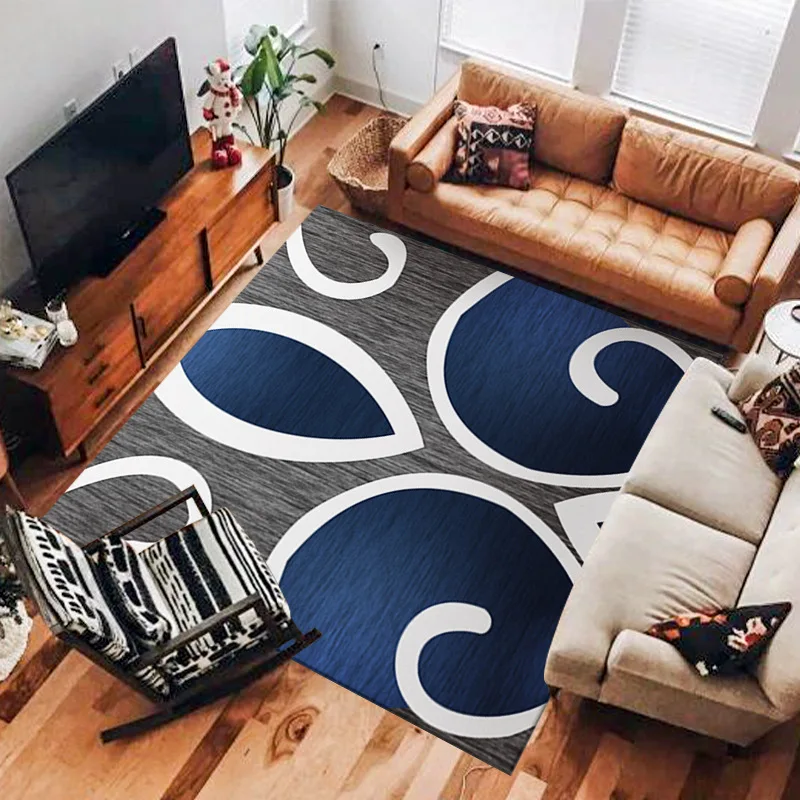 Velvet Carpets 80x160cm Living Room Washable Non-Slip Rugs Bedroom Floor Decoration Home Decor Study Dining Room Area Door Mats