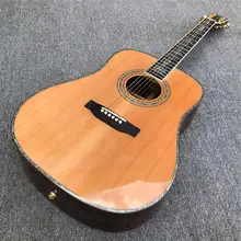 Abalone Flowers inlays Ebony fingerboard Acoustic Guitar,41 inch Solid spruce top D body,Cocobolo Back and sides acoustic Guitar