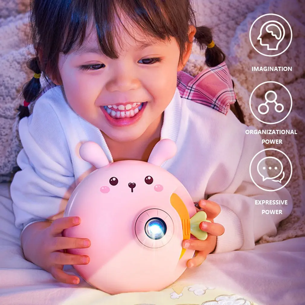 Cartoon Story Projector Lamp Toy Infant Sleeping Light Projector Story