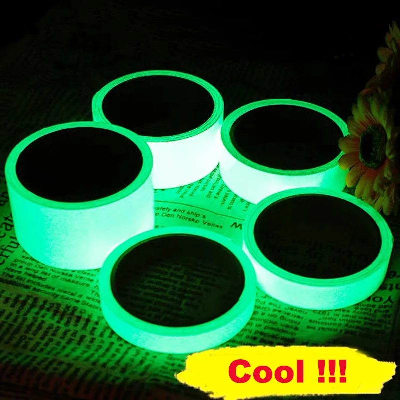 Glow in the Dark Tape Luminous Safety Sticker Luminescent Tape Light Green 