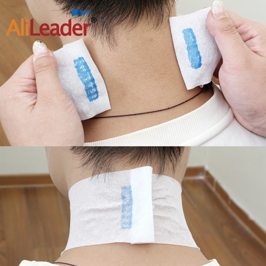 Alileader 1Pcs Disposable Hairdressing Collar Neck Ruffle Roll Paper Necks Covering Pro Stretchy Hair Cutting Salon 5