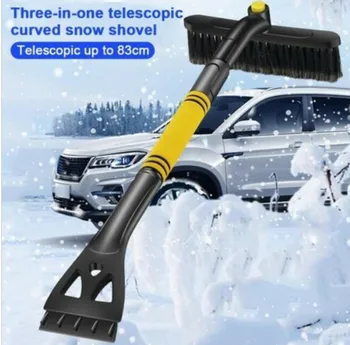 

Car Snow Ice Removal Pvc Material Brush Shovel Retractable Brush Scraping Glass Frost Winter Tool Thick Sponge Handle#LR1