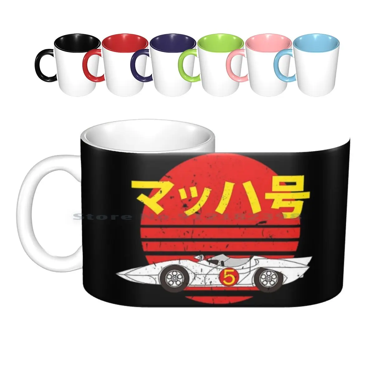 Speed Retro Tazze In Ceramica Tazze Da Caffè Tazza Da Tè Al Latte Speed Racing Mach 5 Racer Car Race Go Racer X Vintage Retro Automotive