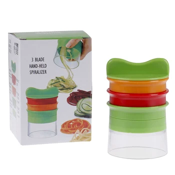 

Vegetable Fruit Spiral Slicer Cutter Vegetable Spiralizer Grater Carrot Cucumber Courgette Zucchini Spaghetti Maker Dropship
