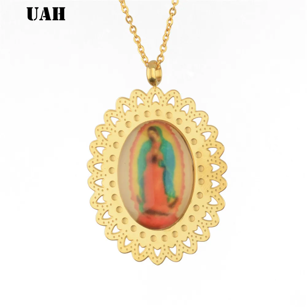 UAHVirginMaryChristianCatholicismJewelryStainlessSteelNecklace