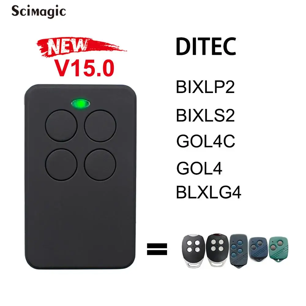 433 92 МГц DITEC передатчик для ворот гаража BIXLG4 BIXLP2 BIXLS2 GOL4 GOL4C | Пульт управления дверью -1005002656792671