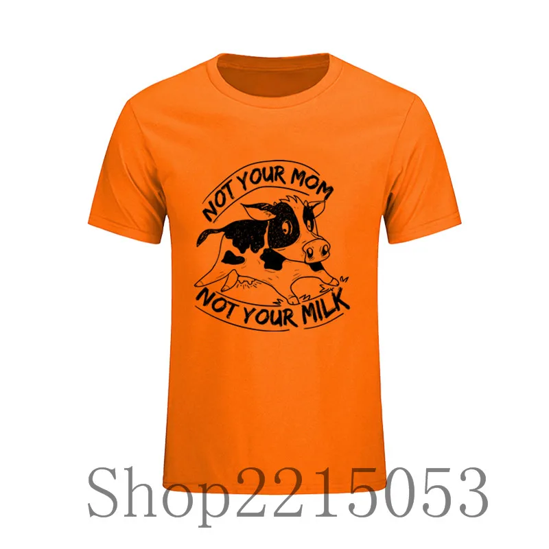 Мужская футболка Homme Crewneck funny vegan not your mom milk Xxxl Футболки мужские оптом новые модные