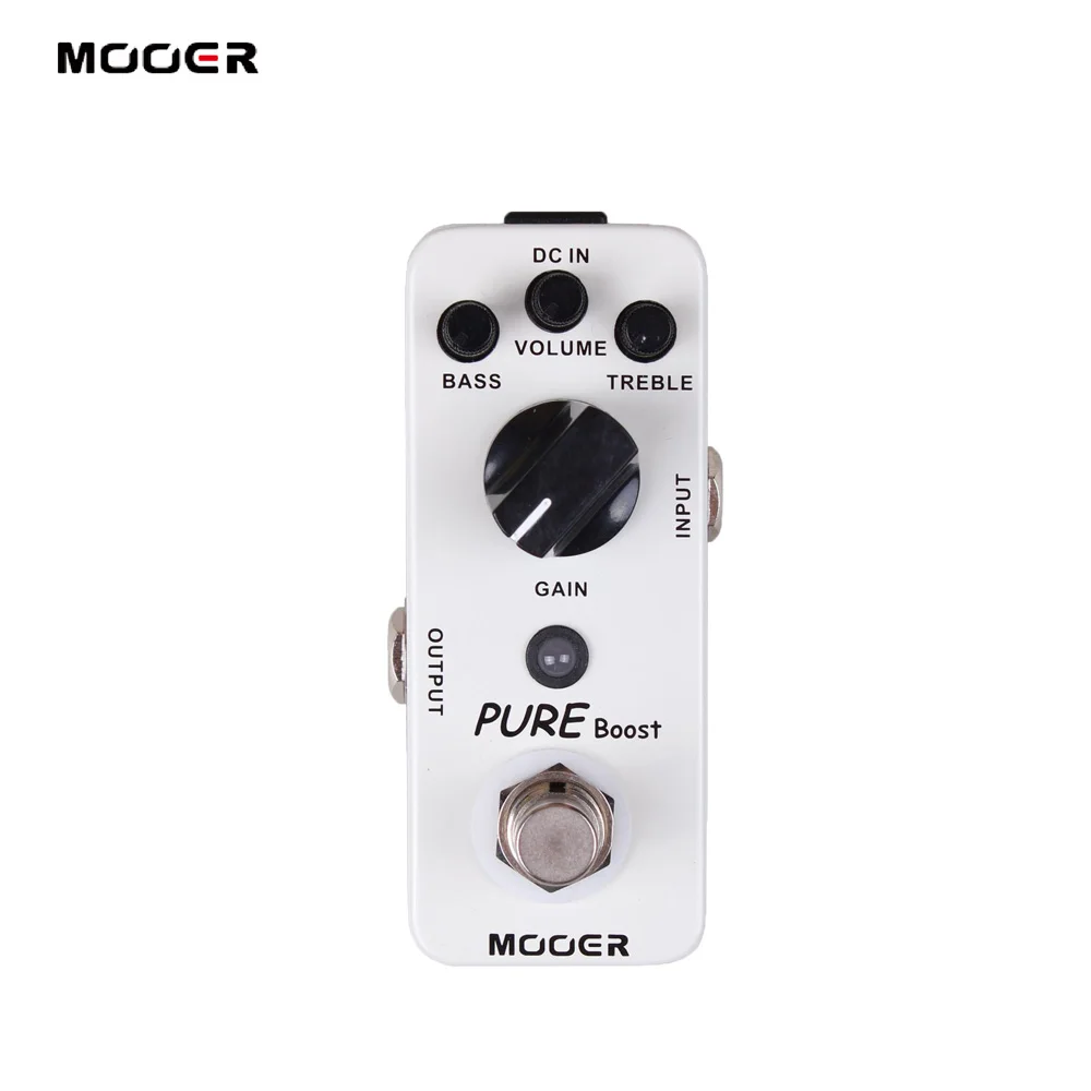 Mooer Pure Boost Micro Guitar Effect Pedal Mini Boost электрогитара педаль True Bypass металлический корпус для гитары Запчасти и аксессуары