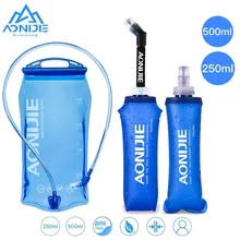 

AONIJIE Soft Flask Water Bottle Folding Collapsible Water Bags TPU Free For Running Hydration Pack Waist Bags SD09/10 250/500ml