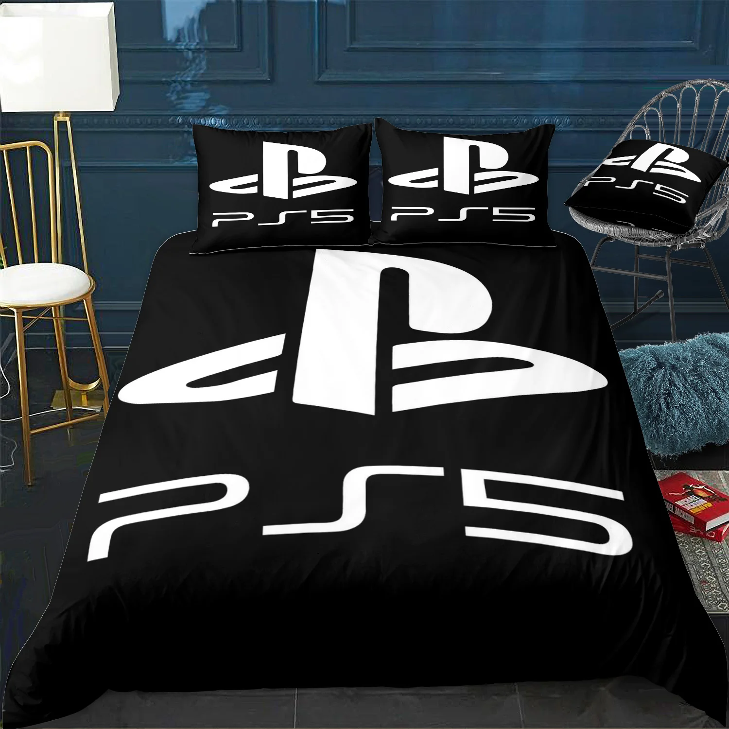 Copripiumino Ps5 Twin/Queen/King Size Set Biancheria Da Letto Trapunta Di Lusso Con Federa Home Bed Decora Dropshipping
