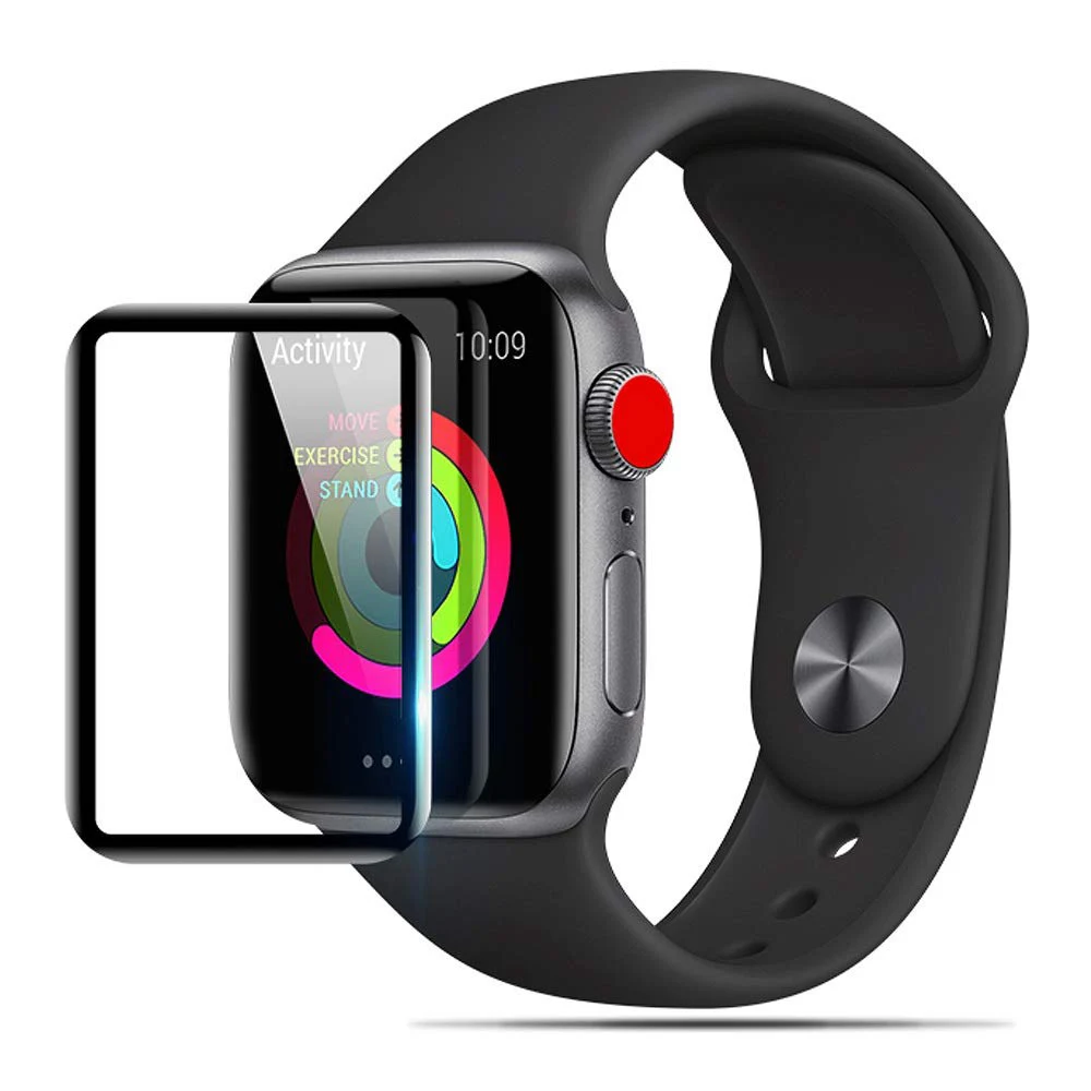 3D HD чехол из закаленного стекла для Apple Watch 3 2 1 38 мм 42 Защитная пленка iWatch 5 4 44 40