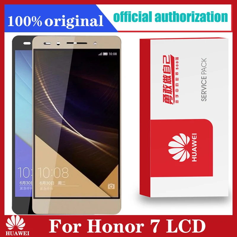Оригинальный ЖК-дисплей для Huawei Honor 7 сенсорный экран планшета Ассамблеи PLK-L01