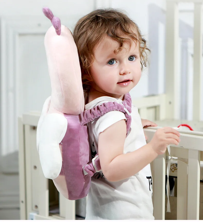 Gran protección para la cabeza de bebés de niño reposacabezas cuello almohada lindo alas cojín de resistencia a la caída de cuidadora