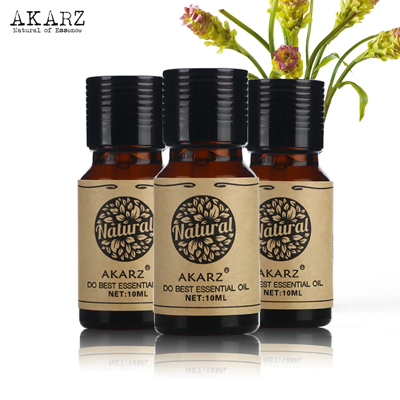 

AKARZ Musk violet clove essential oil Top Brand For Skin Body Care Aromatherapy Massage Spa 10ml*3