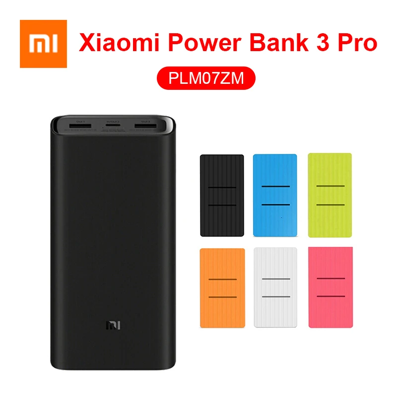Портативное зарядное устройство Xiaomi Mi Power Bank 3 Pro портативное PLM07ZM 20000 мАч с двойным