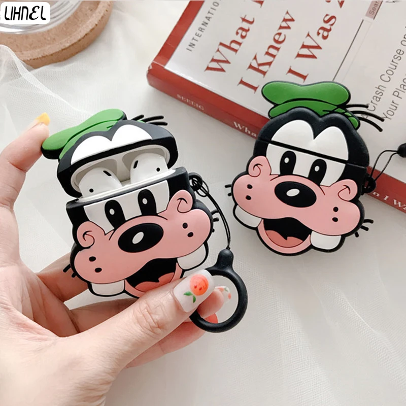 Cute Goofy Silicon Case for Airpods 2 Bluetooth Wireless Earphone Case Charging Box Hero Cartoon Cover Dog Bags for Airpods 1 2
Cute Goofy Silicon Case for Airpods 2 Bluetooth Wireless Earphone Case Charging Box Hero Cartoon Cover Dog Bags for Airpods 1 2