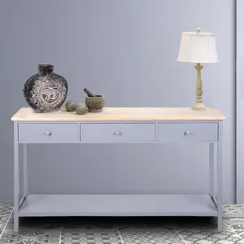 

Kitchen Table Dressing Hall Table with Drawers and Bottom Shelf