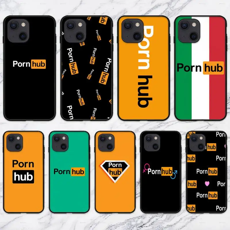 P-Porn-hubs-Tumble-P-Pornhubs Phone Case For iPhone 11 12 Mini 13 Pro XS Max X 8 7 6s Plus 5 SE XR Shell | Мобильные телефоны и